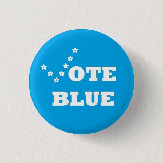 Vote Blue - Button (Vorderseite)