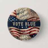 Vote Blue Button, Buttone für demokratische Party Button (Vorderseite)