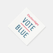 Vote Blue Elight Napkins Serviette (Ecke)