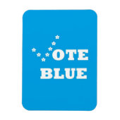 Vote Blue - Foto Magnet (Vertikal)