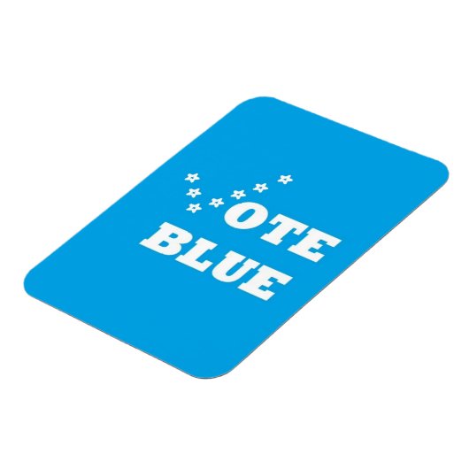 Vote Blue - Foto Magnet (Linke Seite)