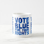 Vote Blue für Ihre Rechte Kaffeetasse (Mittel)