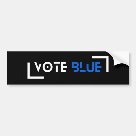 Vote Blue individuell einstellbar Autoaufkleber (Vorne)
