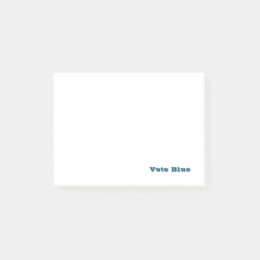 Vote Blue Post-it Klebezettel (Vorderseite)
