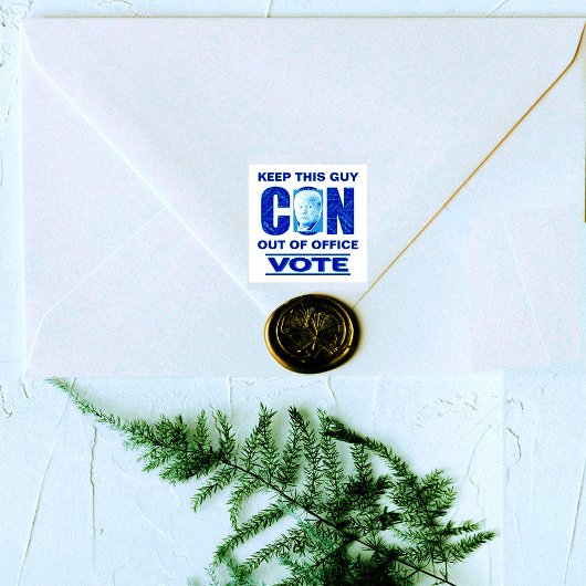 Vote Blue Resist 2024 Briefmarke aus selbstfarbene Permastempel