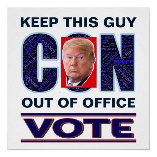 Vote Blue Resist 2024 Präsident Glossy Poster (Vorderseite)