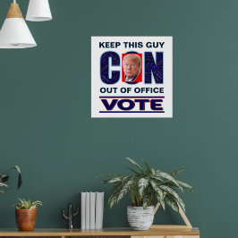 Vote Blue Resist 2024 Presidential Value Poster