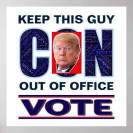 Vote Blue Resist 2024 Presidential Value Poster