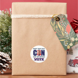 Vote Blue Resist 2024 Runde Stickers des Präsident