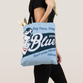 Vote Blue | Retro Funny Tasche (Von Nahem)
