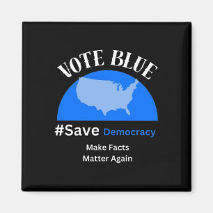 Vote Blue Rett Demokratie Aufkleber Magnet