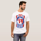 Vote Blue: 'Sei nicht seltsam im November' Politik T-Shirt (Vorne ganz)