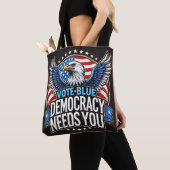 Vote Blue Tasche (Von Nahem)
