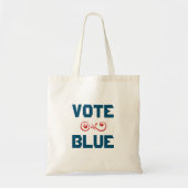Vote Blue Tote Bag Tragetasche (Vorne)
