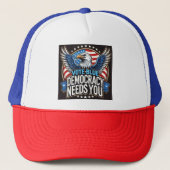 Vote Blue Truckerkappe (Vorderseite)