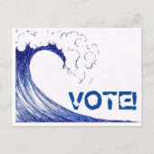 VOTE Blue Wave 2018! Postkarte (Vorderseite)