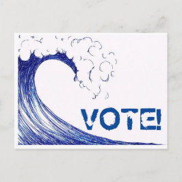 VOTE Blue Wave 2018! Postkarte