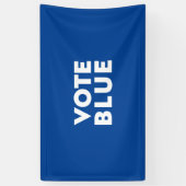 Vote Blue White Blue Moderne fette Typografie Banner (Vertikal)
