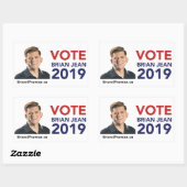Vote Brian Jean Stickers (Blatt)