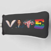 VOTE Bücher Uterus LGBT Kamala Harris Walz Wahl Golf Headcover (Vorderseite)