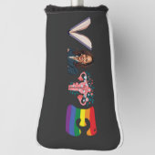 VOTE Bücher Uterus LGBT Kamala Harris Walz Wahl Golf Headcover (Rotieren 90)