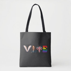 VOTE Bücher Uterus LGBT Kamala Harris Walz Wahl Tasche