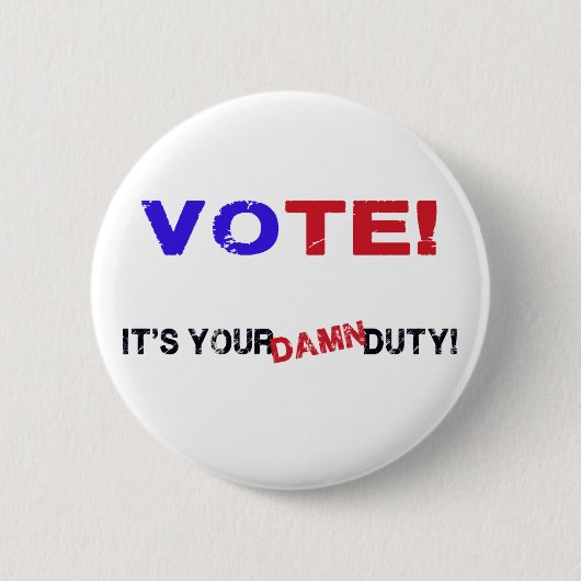 Vote! Button (Vorderseite)