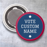 Vote Button Magnet Benutzerdefinierte Wahl Kandida