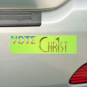 Vote Christ First Autoaufkleber (Auf Auto)