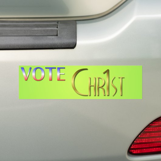 Vote Christ First Autoaufkleber (Auf Auto)