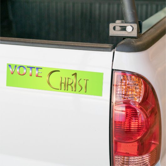 Vote Christ First Autoaufkleber (Auf Lkw)