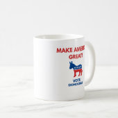 Vote Democrat Pro-Democracy Coffee Mug Kaffeetasse (VorderseiteRechts)