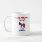 Vote Democrat Pro-Democracy Coffee Mug Kaffeetasse (Links)