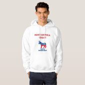 Vote Democrat Pro-Democracy Hoodie (Vorne ganz)