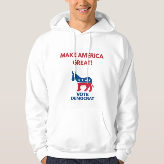 Vote Democrat Pro-Democracy Hoodie (Vorderseite)