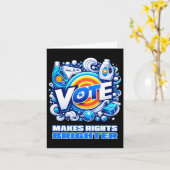 Vote Detergent Bright Rechts Funny Vintag 2024 Karte (Gelbe Blume)