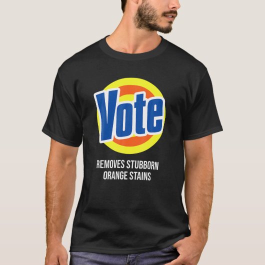 Vote Detergent Entfernt hartnäckige Orangenstasten T-Shirt (Vorderseite)
