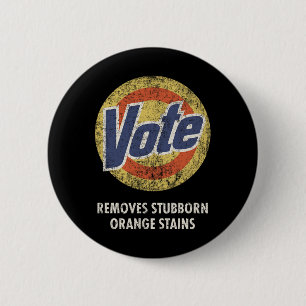 Vote Detergent Funny Vintag Button