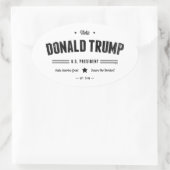 Vote Donald Trump Ovaler Aufkleber (Tasche)