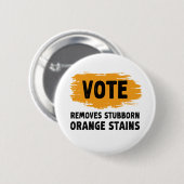 Vote entfernt stubbornfarbene Orangensteine Gesche Button (Vorne & Hinten)