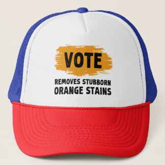 Vote entfernt stubbornfarbene Orangensteine Gesche Truckerkappe