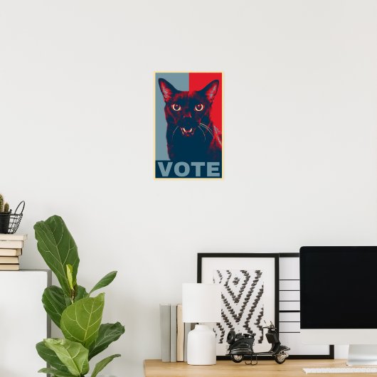 VOTE, featuring Manny Halloween Cat Poster (Heimbüro)