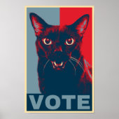 VOTE, featuring Manny Halloween Cat Poster (Vorne)