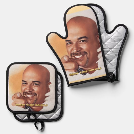 Vote for BrewsterJ. Oven Mitt & Pot Holder Set (Vorderseite/Rückseite)