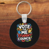 Vote For Me Student Council Great Vibes School Ele Schlüsselanhänger (Vorderseite)