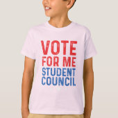 Vote for Me Student Council Vibes School T-Shirt (Vorderseite)