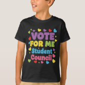 Vote for Me Student Council Vibes School T-Shirt (Vorderseite)