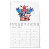 Vote for Trump 2024 Stars Kalender (Feb 2027)