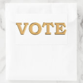 VOTE for your candidate Rechteckiger Aufkleber (Tasche)