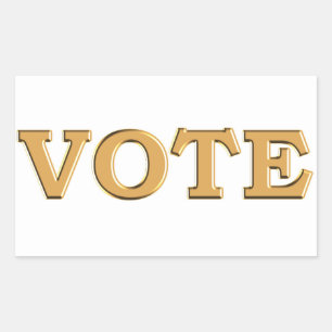 VOTE for your candidate Rechteckiger Aufkleber
